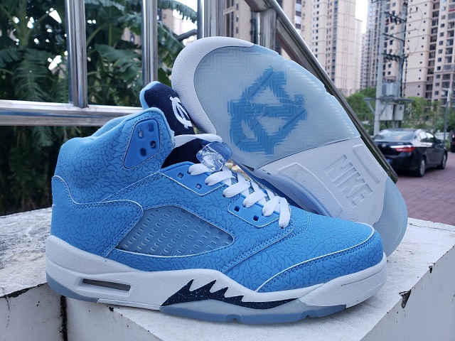 Air Jordan 5 Retro V North Carolina [Cheap Jordans Shoes 5 35]